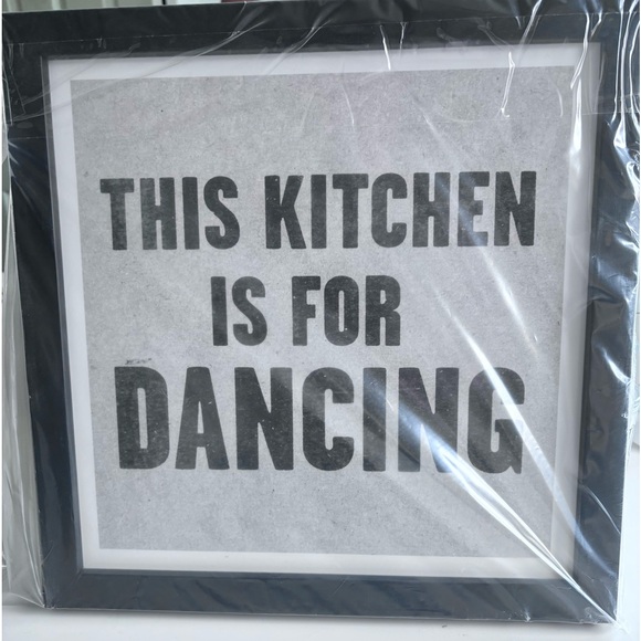 Framed Kitchen Print Quote Poster Dining Room Wall Art Home Décor Print 12”x12” - Picture 3 of 4